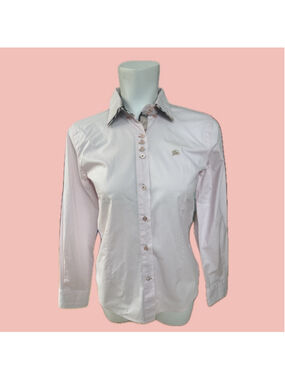 Burberry London Light Pink Nova Check Button Up Shirt Size M – Classic Nova Chec